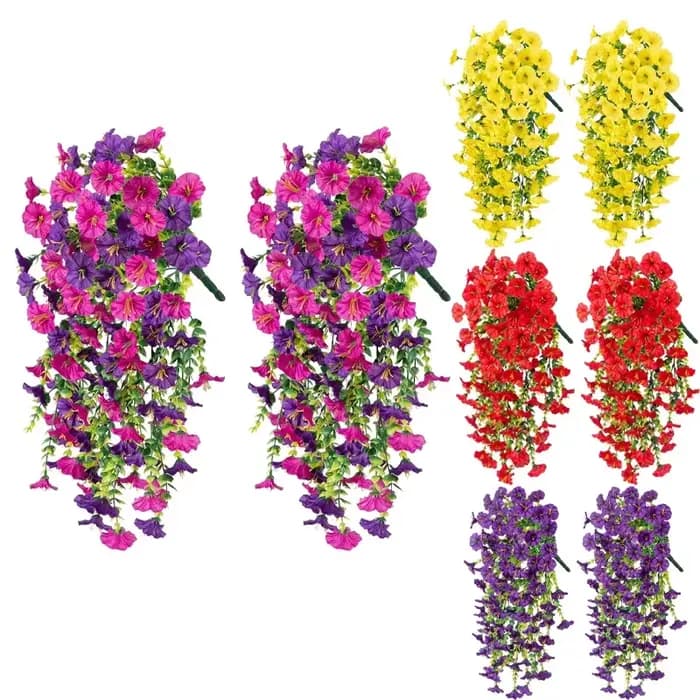 Fleurs artificielles suspendues réalistes