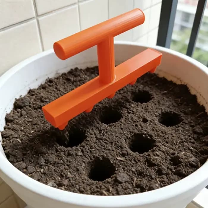 Dispositif de semis multi-trous portatif pour le jardinage, adapté à la semence, à la coupe, à la culture des semis et aux plants.