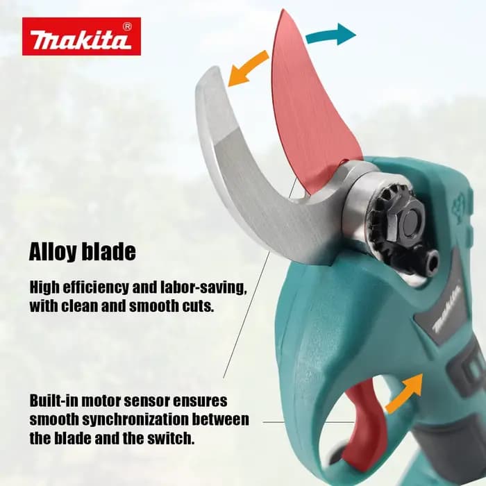 Outils Makita 18v, batterie professionnelle, ciseaux électriques sans fil, sécateurs, coupe-herbe, perceuses sans fil, sécateur de jardin