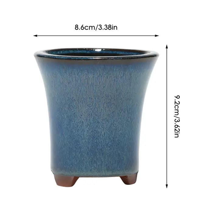 Pots de fleurs en céramique avec trou de vidange, trous de vidange pour éliminer l'excès d'eau, conception pour balcon, salon, chambre à coucher