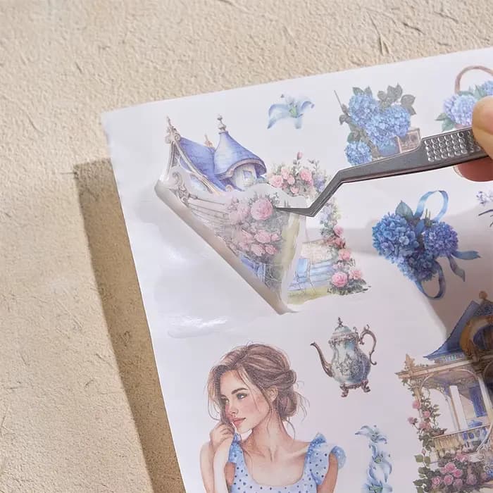 50 feuilles d'autocollants pour journal de jardin