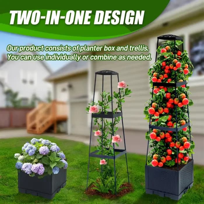 Support de plantes grimpantes trapézoïdal de 44
