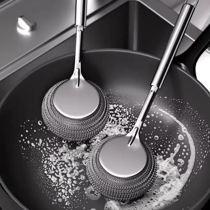 Brosse de Pot en acier inoxydable