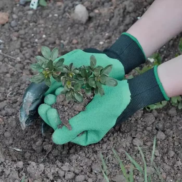 Gants en caoutchouc de jardin en plastique ABS