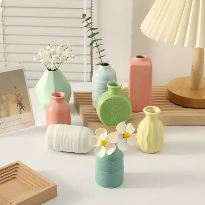 Ins-Mini vase à fleurs en céramique coloré