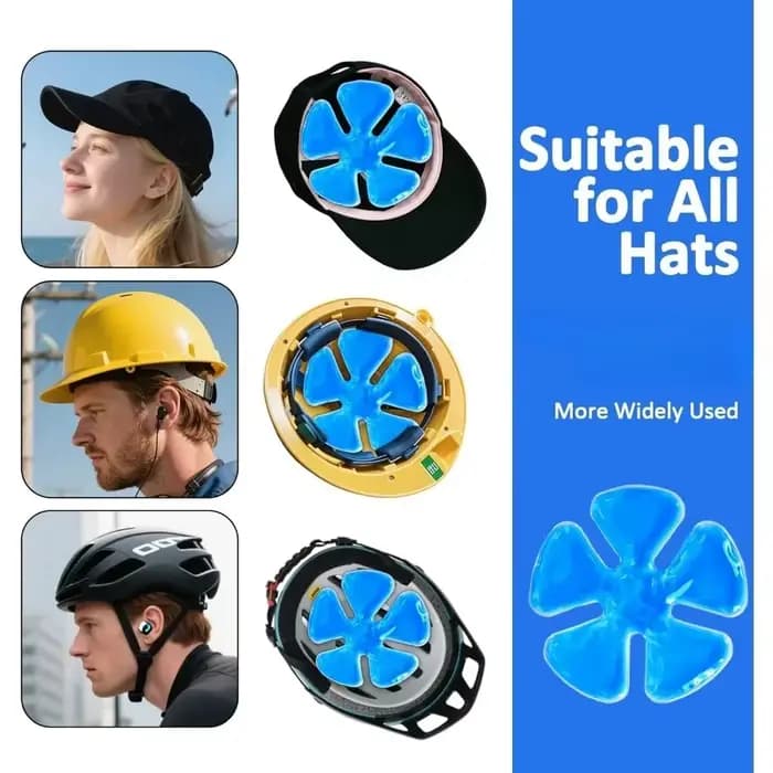 Chapeau de thérapie par le froid pour la tête, idéal pour le soulagement des maux de tête et des migraines, thérapie chaud-froid, chapeau rafraîchissant pour la fièvre, le stress et la récupération po