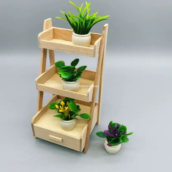 Mini Bonsaï Artificiel en Pot, Fausse Plante Succulente, Ornement de Verdure, Gnome de Jardin Dégradé