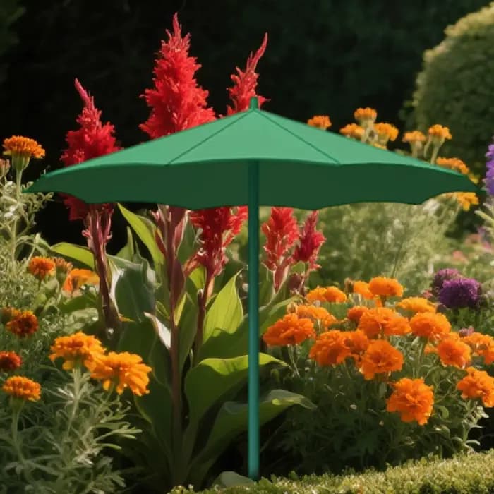 Lot de 3 Parasols pour Plantes, Protection Solaire UV pour Jeunes Pousses, Abri pour Plantes de Jardin, Balcon et Légumes