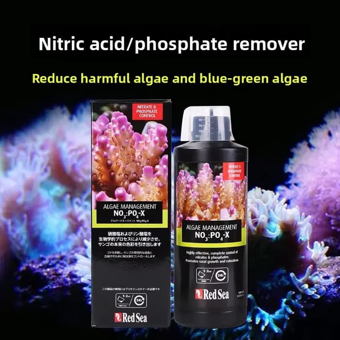 RedSea – dissolvant de Nitrate NO3 et Phosphate PO4, pour Aquarium d'eau salée, nettoyeur d'eau pour réservoir de récif de corail, stabiliser l'environnement marin