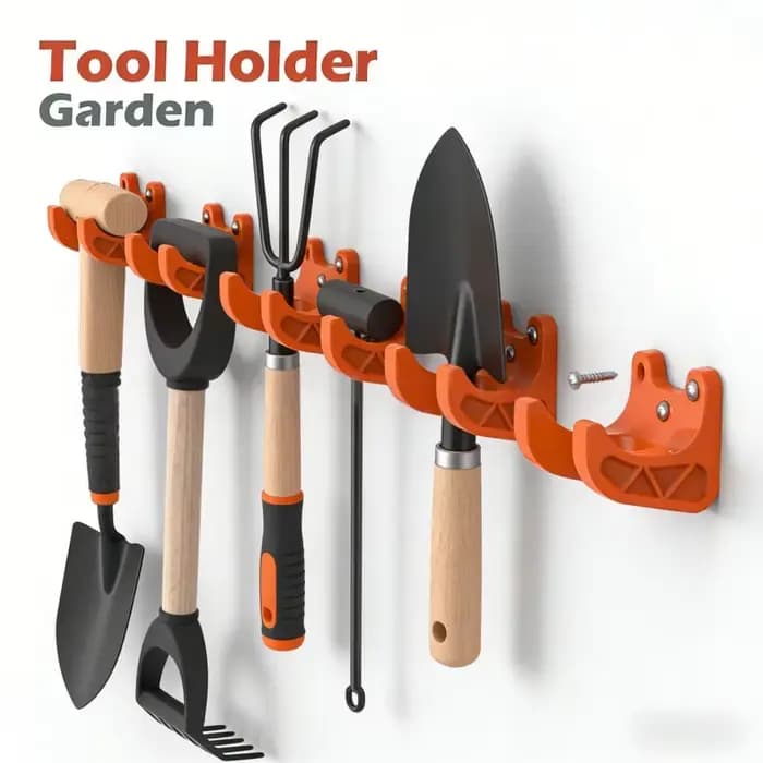 Support mural pour outils de jardin