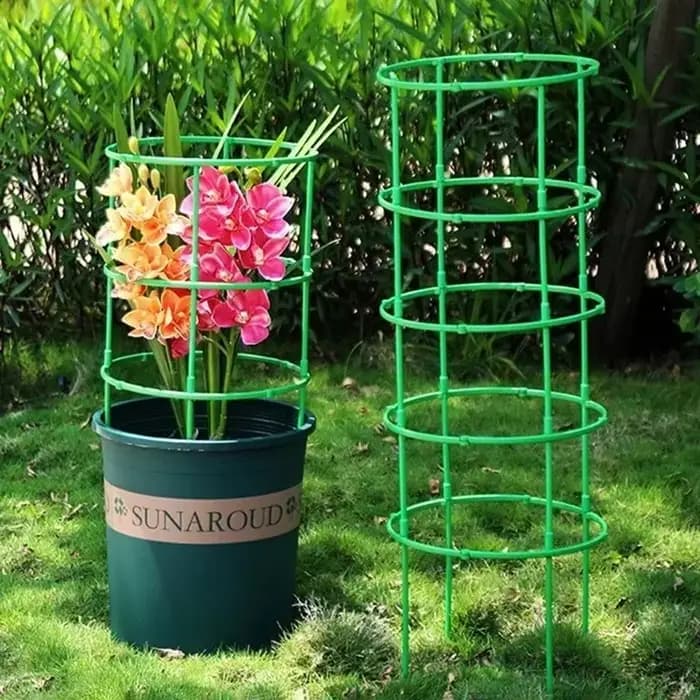 Cages à tomates treillis colonne en plastique Support de plante de vigne