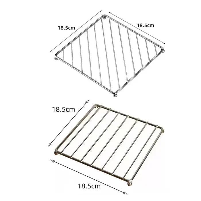 Tapis de Pot carré en métal