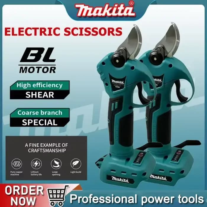 Sécateur de jardin Makita 18V, outil professionnel sans fil, ciseaux d'électricien, cisailles de taille, outils de découpe sans fil