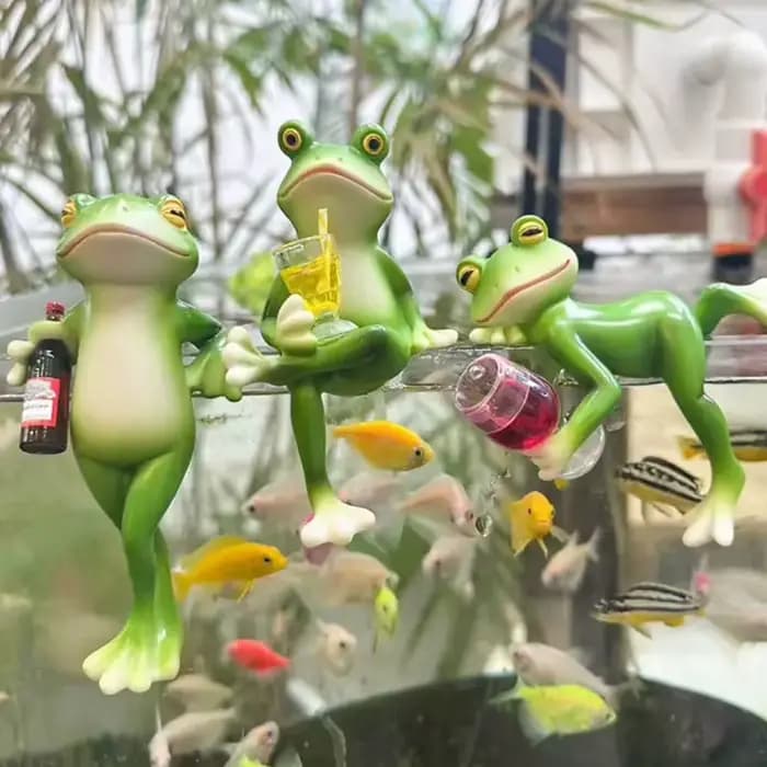 Pot de fleur suspendu en forme de grenouille