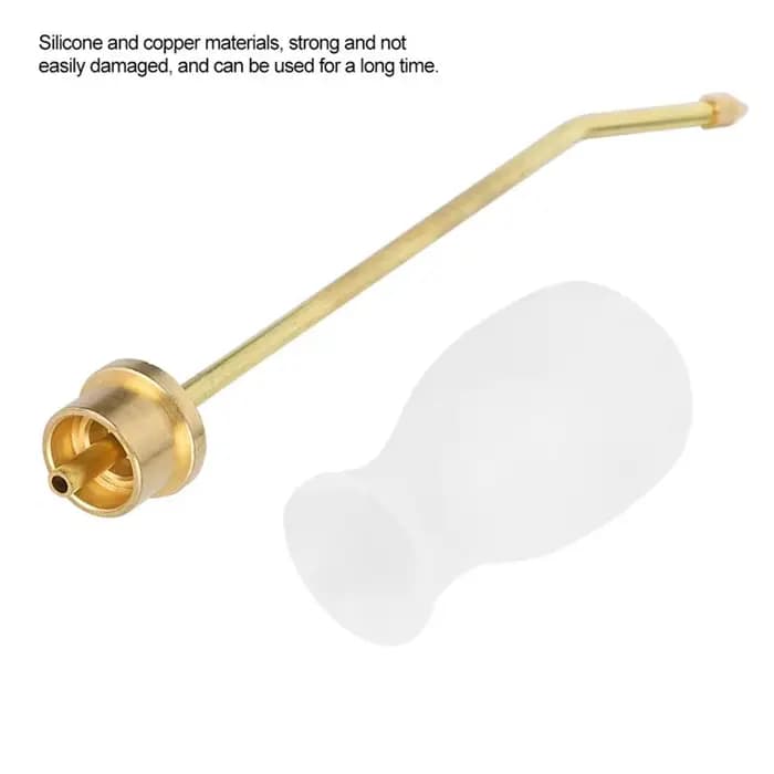 Souffleur de poudre acaricide BSEVB pour l'apiculture avec tête en cuivre et silicone pour la pulvérisation