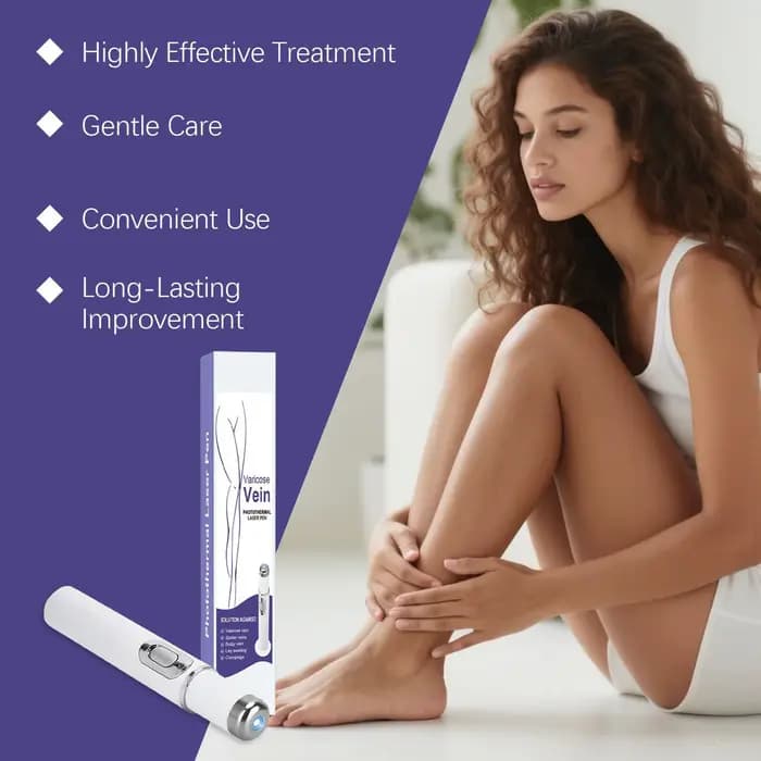 Stylo sans fil pour l'élimination des varices à domicile – Outil de soin des veines pour soulagement quotidien, post-partum et usage nocturne en salon