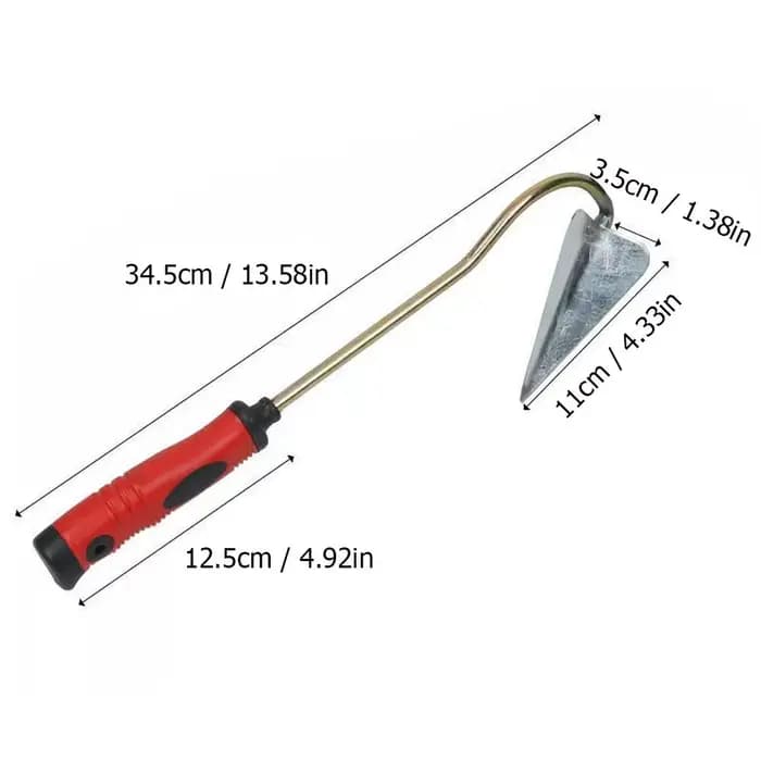 Petite houe de jardin pointue avec manche ergonomique