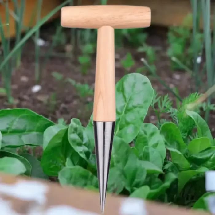Outils de jardinage en bois pour la plantation de graines et d'ampoules