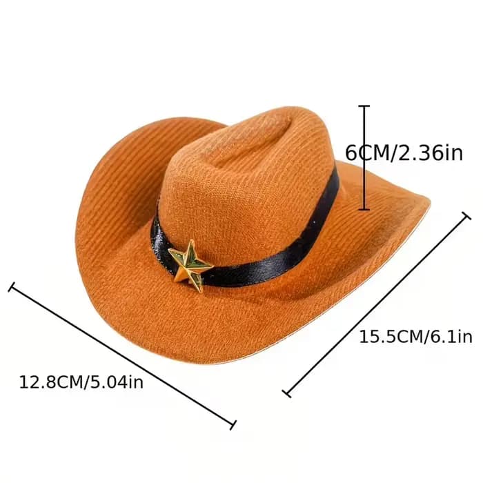 Chapeau pour chat, chapeau de cowboy western, accessoire pour séance photo de chien, couvre-chef mignon et amusant, chapeau de protection solaire pour chiens de petite et moyenne taille