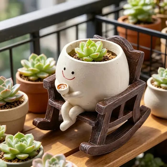 Pot de fleurs Smily Face