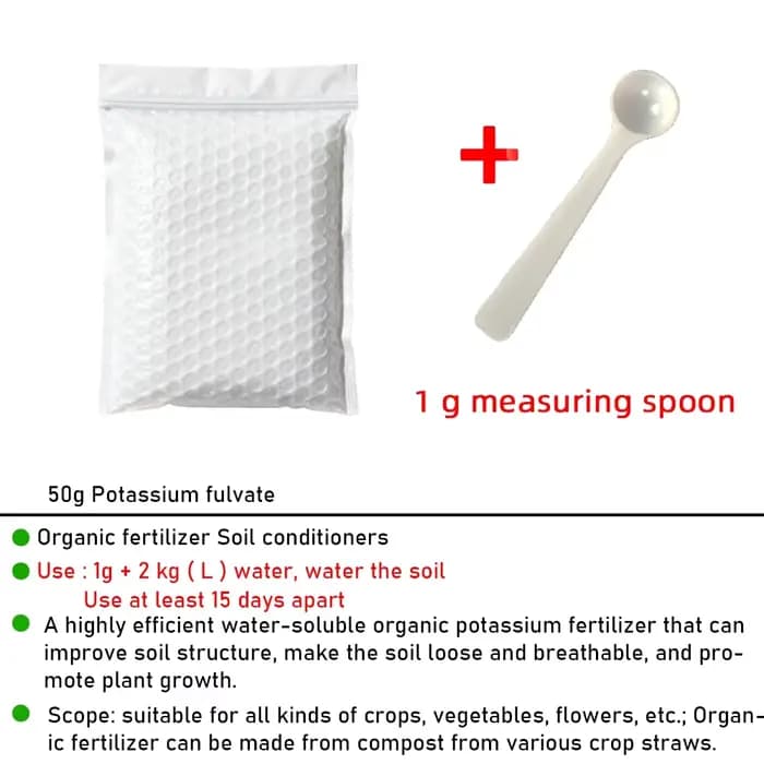 Engrais organique au fulvate de potassium 50g