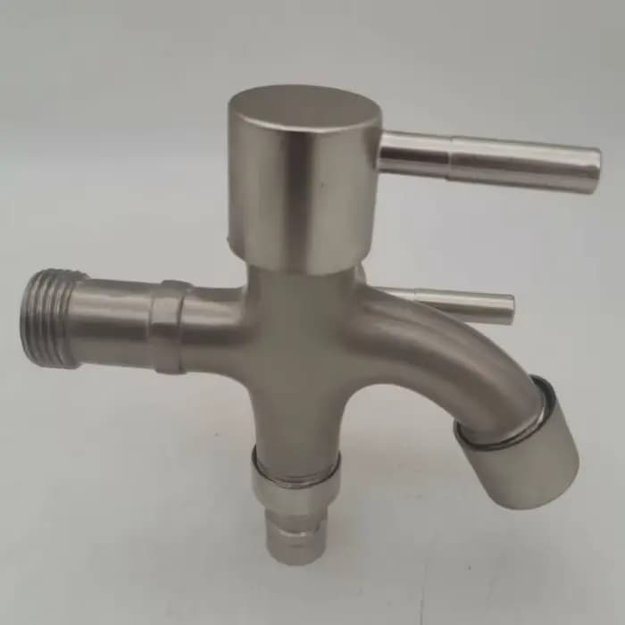 Robinet à double sortie, robinet multifonction à double sortie pour machine à laver et évier de buanderie