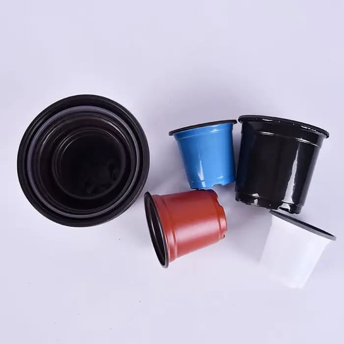 50/100 pièces Pot De Fleurs En Plastique Grow Box Chute Degré escalade Accueil Jardin Plantes Pépinière Tasse