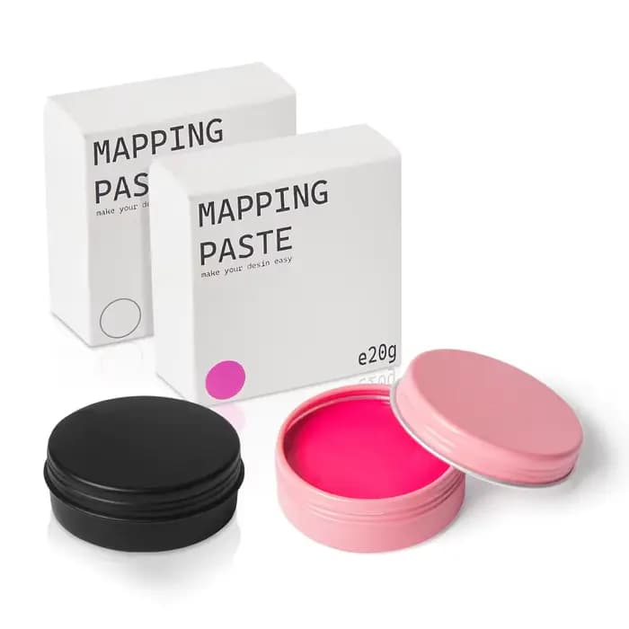 Pâte de Pigment 20g Blanc/Rose pour Tatouage, Maquillage Permanent, Dessin et Marquage des Sourcils et des Lèvres, Outil de Positionnement du Contour