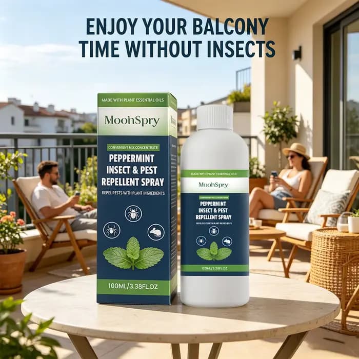 Spray Répulsif Anti-Insectes et Nuisibles à la Menthe Réduit l'Infestation