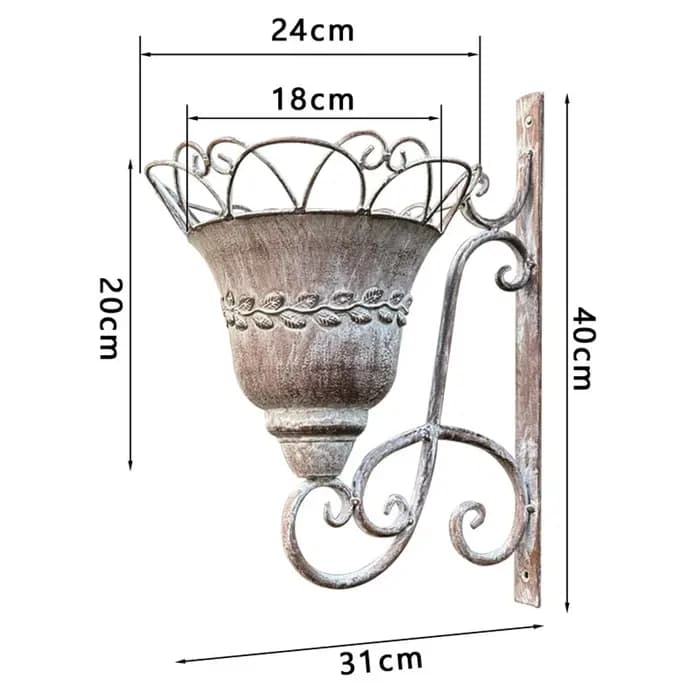 Jardinière de panier de fleurs de jardin