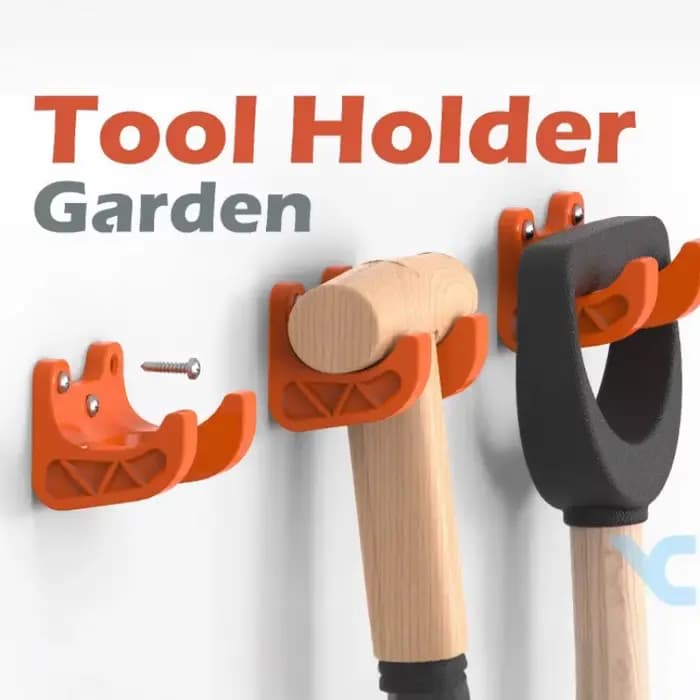 Support mural pour outils de jardin