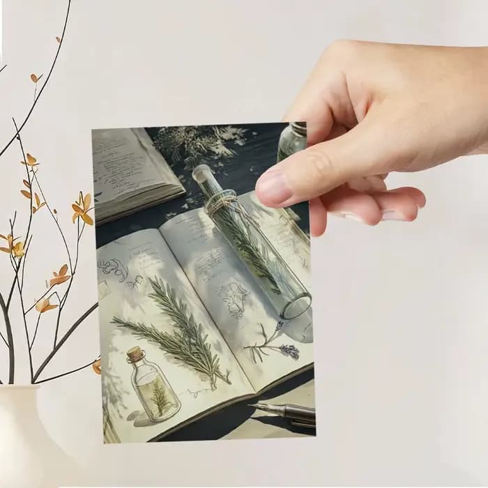 32 pièces, cartes postales de jardin d'herbes vintage
