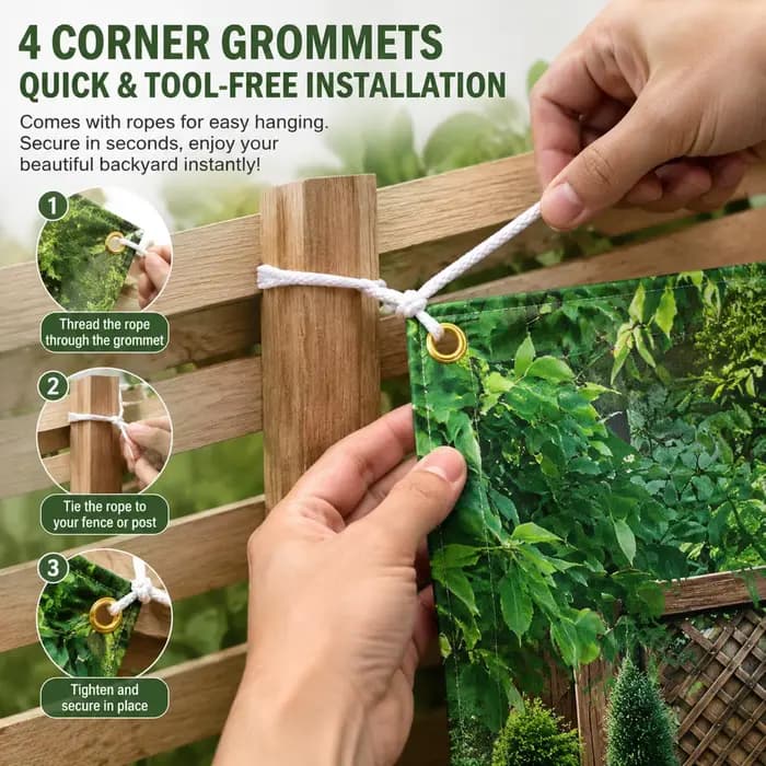 Toiles de fond de jardin pour mur 210x150cm