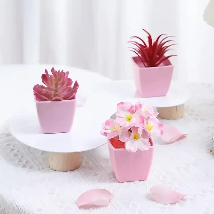Plante en pot de fleurs artificielles 2024