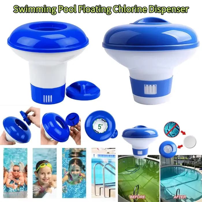 Flotteur distributeur automatique de produits chimiques pour piscine, pour comprimés de chlore et de bromure, pour l'entretien des spas, des bains à remous et des piscines