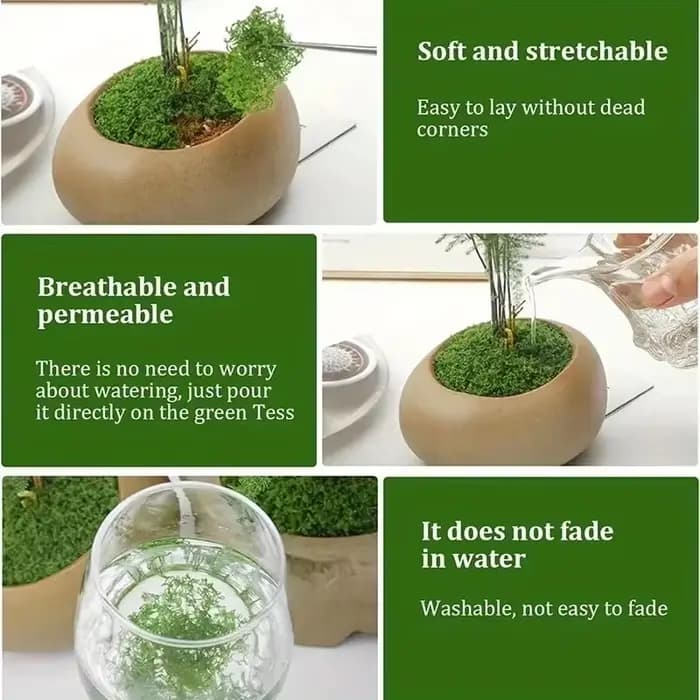 100g vert fausse mousse bricolage artisanat herbe