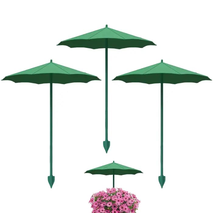 Lot de 3 Parasols pour Plantes, Protection Solaire UV pour Jeunes Pousses, Abri pour Plantes de Jardin, Balcon et Légumes