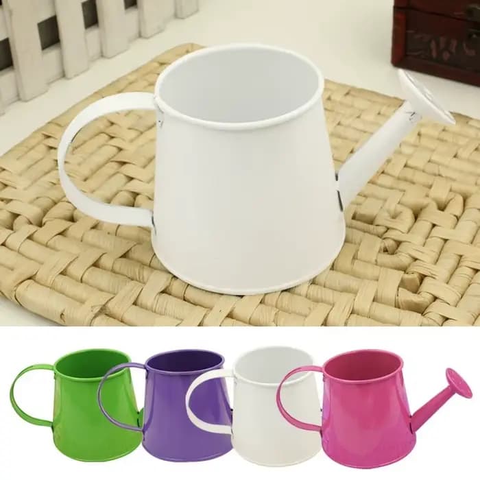 Arrosoir Mini bouilloire enfants Pot jardin métal eau modèle fleur fer étain Miniature jardinage jouet intérieur seau