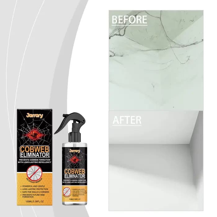 Spray répulsif anti-araignées longue durée 100 ml – Prévient la formation de toiles d'araignées – Liquide