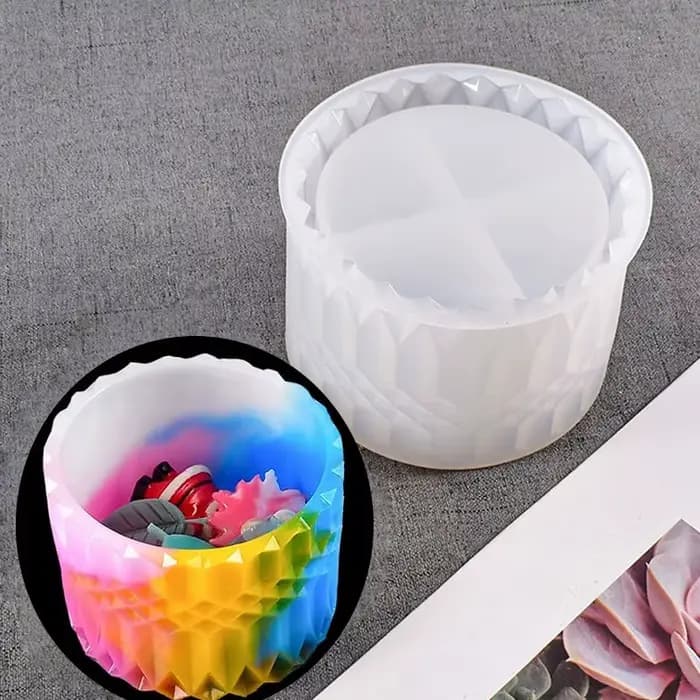 Moule de Pot de fleurs en Silicone, Vase de jardinière en béton, ciment, plantes succulentes, Pot en résine époxy, stylo, conteneur, moule de poterie, DIY