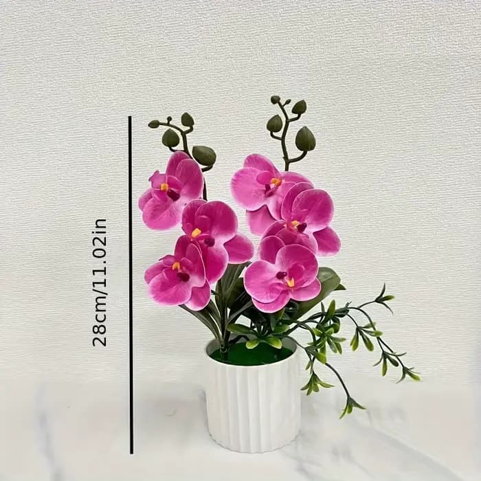 Plante d'orchidée artificielle en pot