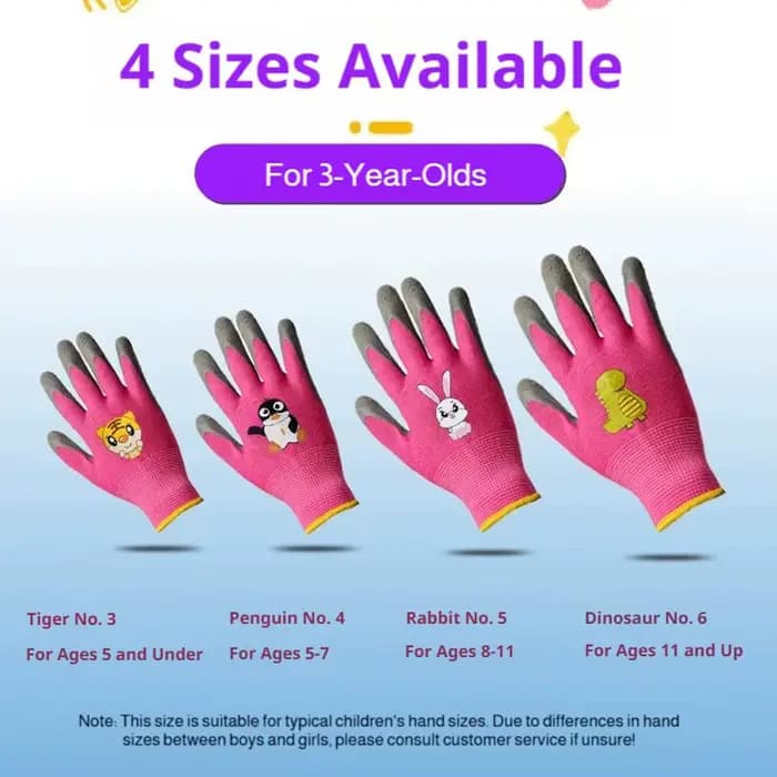 Gants de jardinage pour enfants