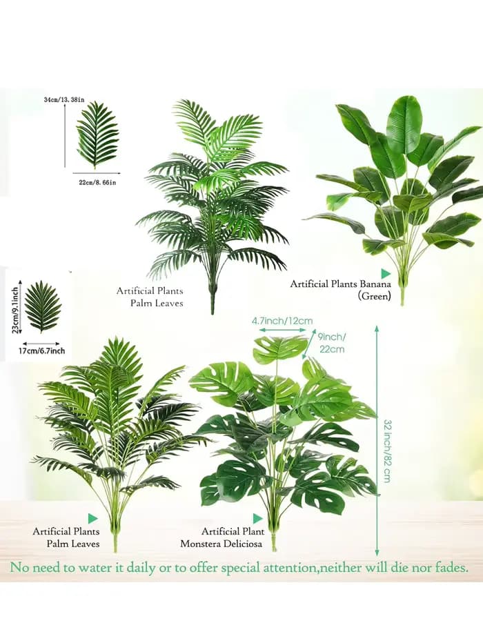 Grande plante artificielle de palmier Areca en Pot