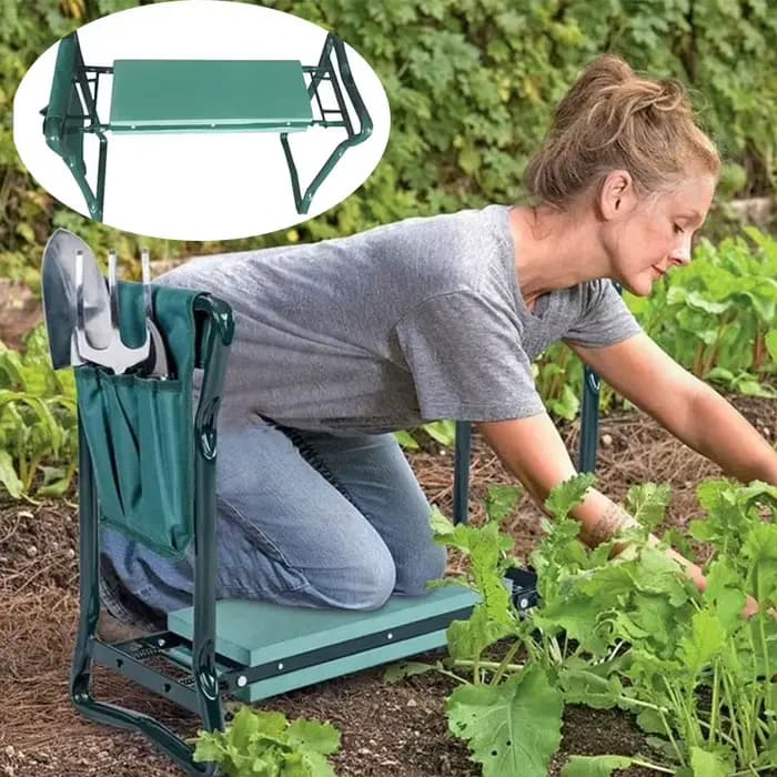 Tabouret de jardin pliant pour travaux de jardinage