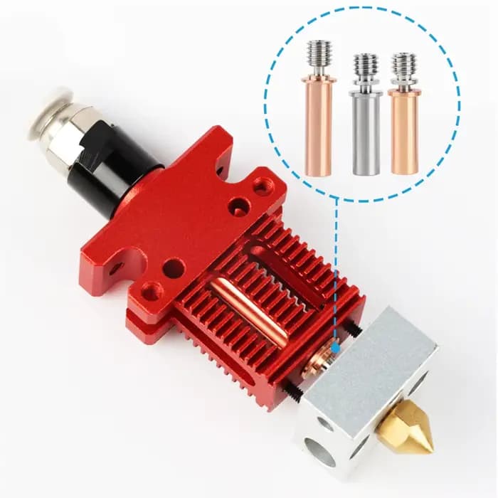 Gorge bimétallique à haute température CR6 SE, rupture thermique, cuivre rouge, alliage de titane, gorge V6 pour Anycubic VYPollMega S Mega Pro