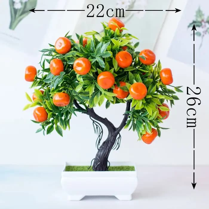 Bonsaï Élen plastique, 275 quat, petit arbre fruitier, plante en pot, décoration d'intérieur