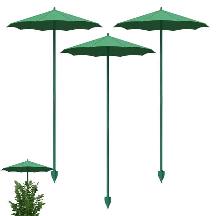 Parasol pour plantes en pot, 3 pièces, protection solaire UV, pour semis et légumes