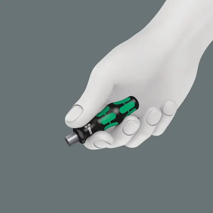 Wera 813 Bits support à main avec poignée de mandrin à dégagement rapide Anti roulement Mini tournevis bitholder outil