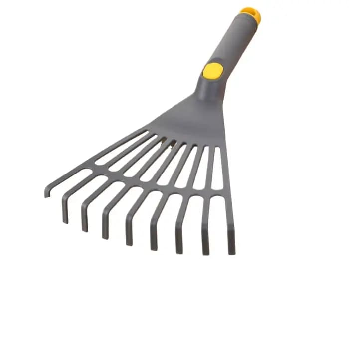 Outils de jardinage, râteau à neuf dents en plastique