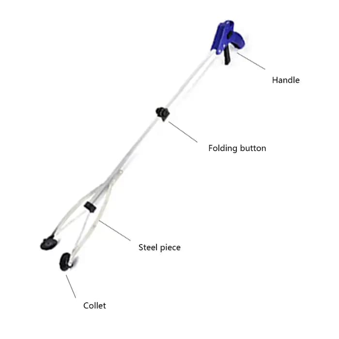1-3 PIÈCES Outil de ramassage de feuilles et de déchets pliable avec ventouses en caoutchouc robustes pour intérieur/extérieur/maison